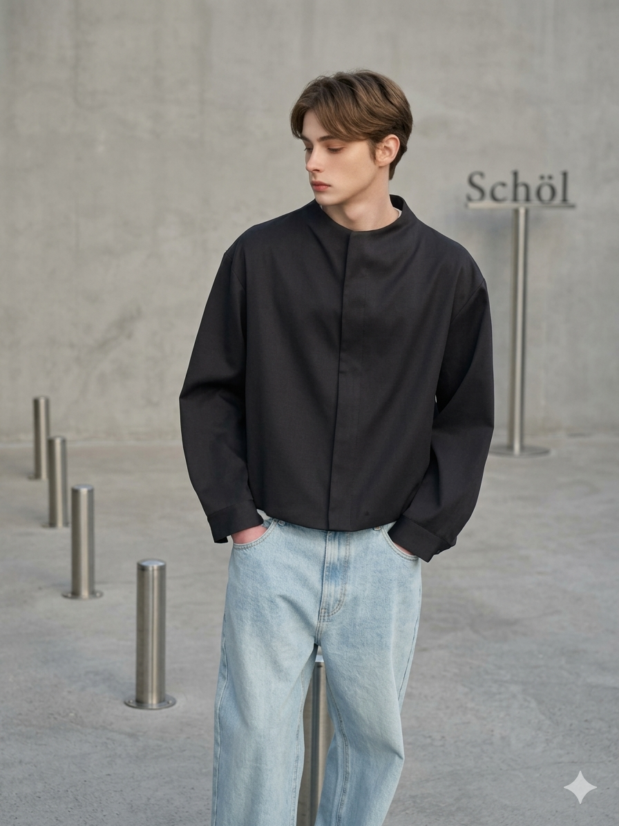 Luxury Lightweight Khaki Jacket for Men Designer Short Casual Outerwear, 2026 Spring Autumn Chic Zipper Coat