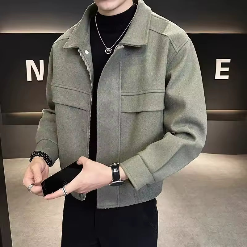Popular Clothes Men's Jackets Streetwear Men's Clothing Multiple Pockets Hong Kong Style Windbreaker Jacket Multifunction
