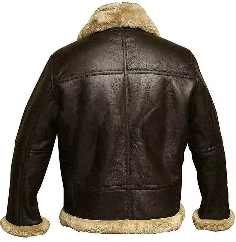 Men Warm Leather Clothing Men's Leather Jacket Outdoor Travel Lapel Coat Autumn Winter New Solid Color Slanted Zipper Design