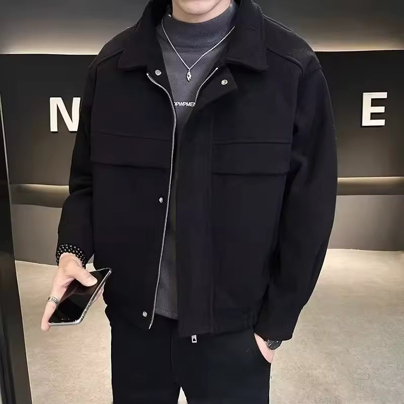 Popular Clothes Men's Jackets Streetwear Men's Clothing Multiple Pockets Hong Kong Style Windbreaker Jacket Multifunction
