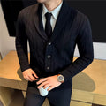 High Quality Winter Men's Knitted Cardigans Thick Wool Knit Sweatercoat Men Solid Color Smart Casual Warm Cardigan Outerwear Man