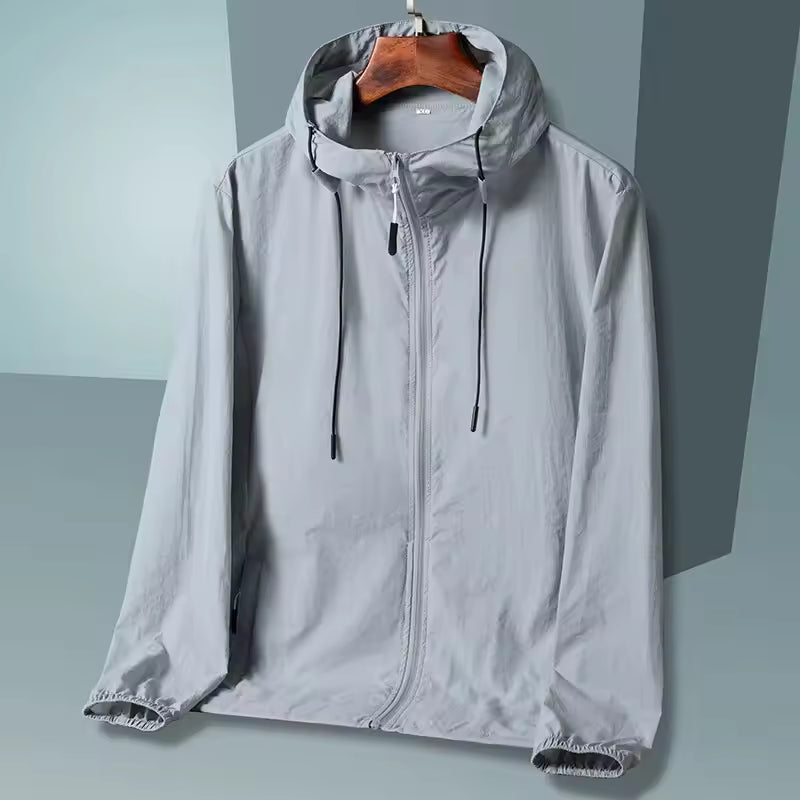Summer Hooded Jacket Men Women Sun Protection Clothing Fishing Hunting Clothes Quick Dry Skin Windbreaker