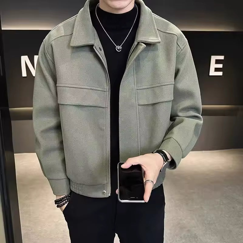 Popular Clothes Men's Jackets Streetwear Men's Clothing Multiple Pockets Hong Kong Style Windbreaker Jacket Multifunction