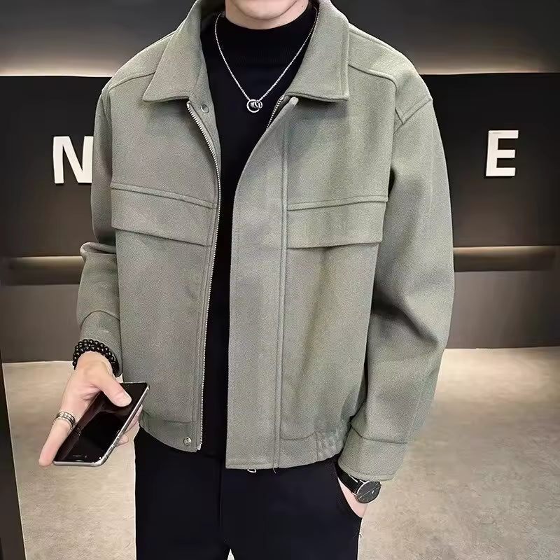 Popular Clothes Men's Jackets Streetwear Men's Clothing Multiple Pockets Hong Kong Style Windbreaker Jacket Multifunction
