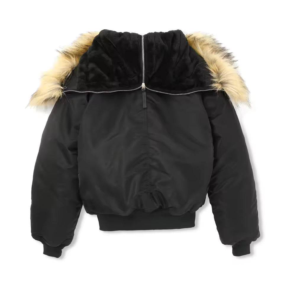 Vintage US Air Force N2b Flight Bomber Fur Jacket Waterproof Tactical Military Pilot Army Padded Aviator Retro Coat For Men