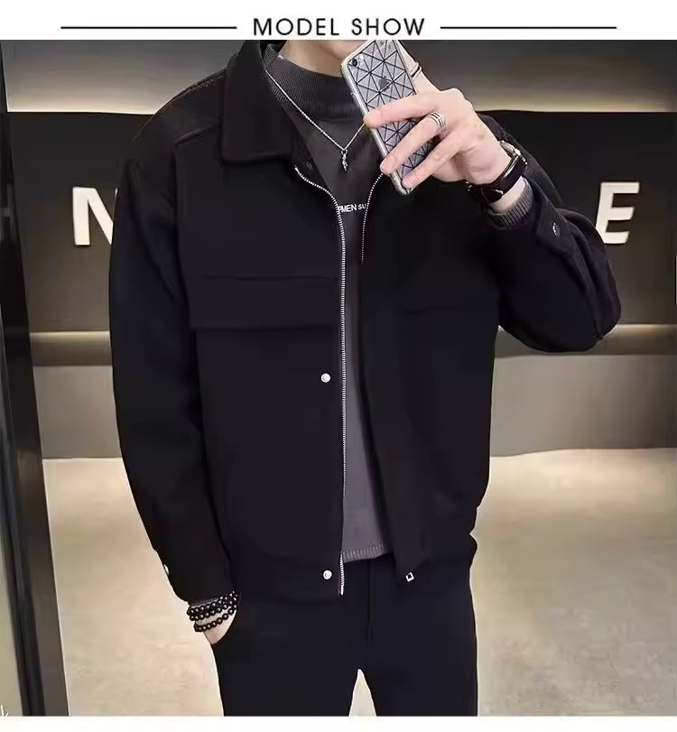 Popular Clothes Men's Jackets Streetwear Men's Clothing Multiple Pockets Hong Kong Style Windbreaker Jacket Multifunction