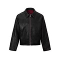 Men Leather Jacket Spring Autumn American High Street Turn Down Collar Male Outerwear Windproof Long Sleeve Zipper Man Coat