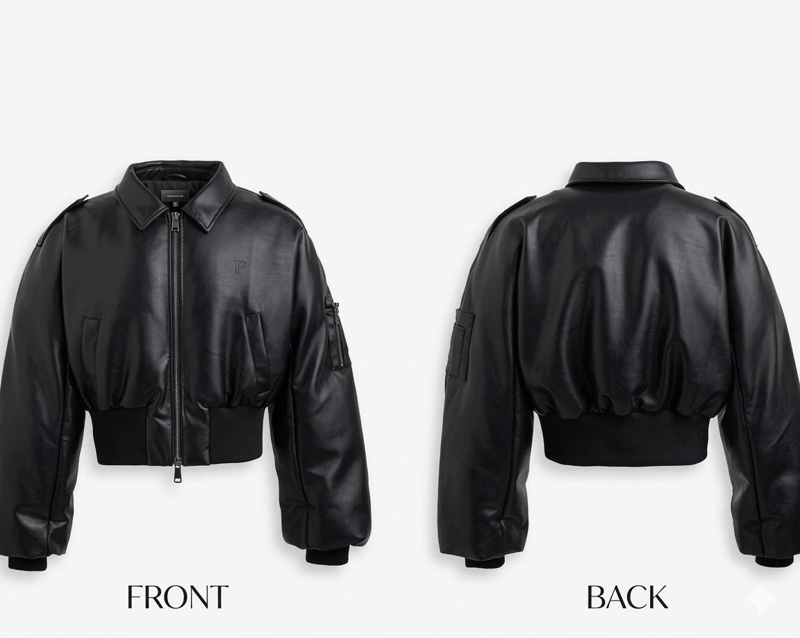 Autumn Winter Short Black PU Leather Jacket for Men - Thick Warm Designer Streetwear Coat with Zipper